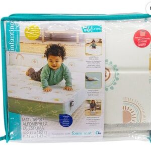 Infantino Rainbow Foldable Soft Foam Mat 59", for Babies & Toddlers, Multicolor